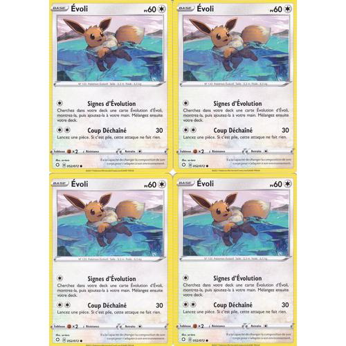 Carte pokemon - Evoli - 052/072 - épée et bouclier 4,5 - Destinées