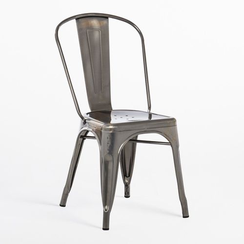 Chaise Empilable Brossée Lix Acier