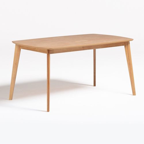 Table De Salle ? Manger Rectangulaire En Bois Elba Bois Naturel