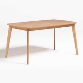 Table De Salle ? Manger Rectangulaire En Bois Elba Bois Naturel