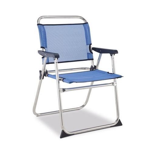 Eredu Chaise Camping Marine 990/Tx - Aluminium Et Pvc Tissé - Gris