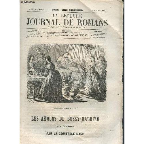 La Lecture -Journal De Romans-N°340 -4éme Année- 5 Novembre 1859- Les Amours De Bussy-Rabutin ( Scènes De La Fronde) Par La Comtesse Dash -Le Murier Blanc Par Elie Berthet -La Comédie Pittoresque(...)