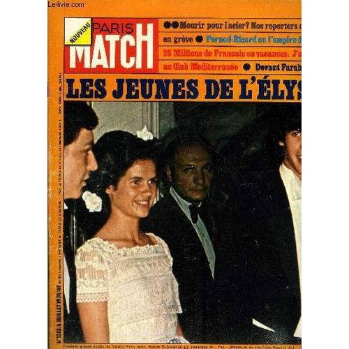 Paris Match N° 1313 - La Première Grande Soirée Des Giscard : La Réception Du Shah Et De Farah, J Étais G.O. Au Club Méditerranée Par Marie Thérèse De Brosses, A Usinor, Les Hommes Des Hauts Fourneaux(...)
