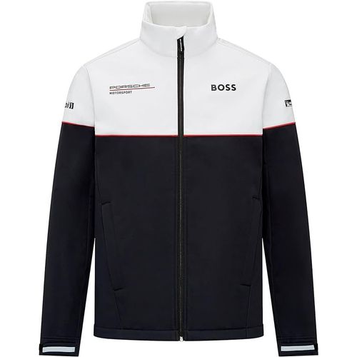 Veste Softshell Porsche Team Officiel Formula Homme Blanc Noir