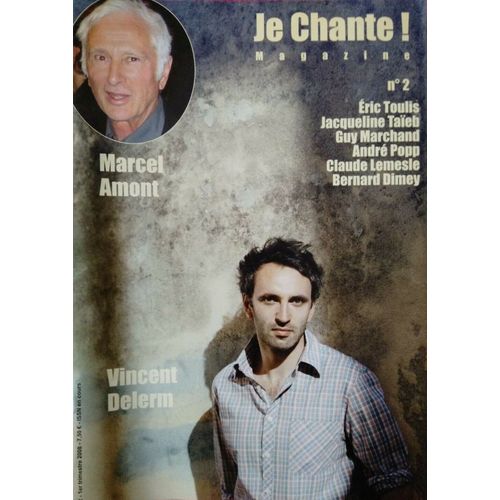 Je Chante Magazine 2 2006 Amont Bardot Macias/Vincent Delerm/Guy Marchand/Lemesle/Dimey/Taieb