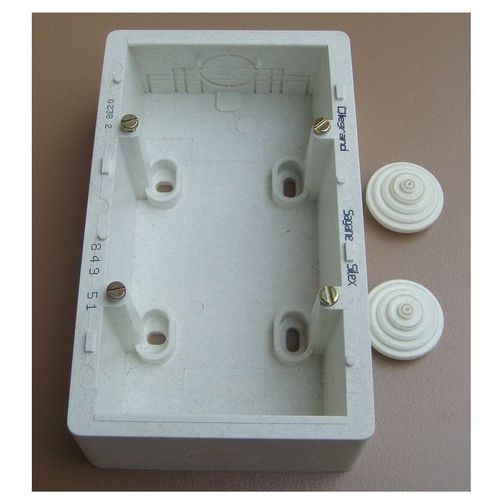Legrand 084951 Boîtier double interrupteur/prise Sagane Silex