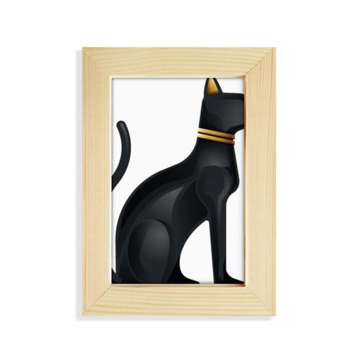 L Egypte Ancienne Resume Chat Noir Configuration Cadre Photo Ou Cader Peinture En Bois 5x7 Cm Image Rakuten