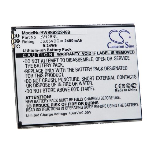 Vhbw Batterie Remplacement Pour Wiko V12bnl Pour Téléphone Portable (2400mah, 3,85v, Li-Ion)