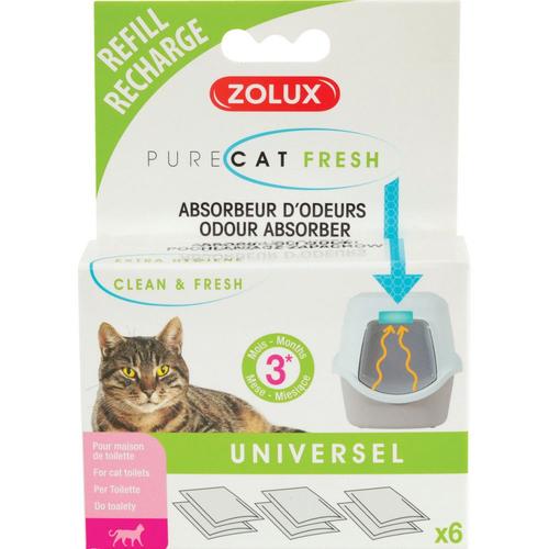 Zolux-Recharge Anti-Odeurs Purecat Fresh. Pour Maison De Toilette De Chat.-Zo-590302