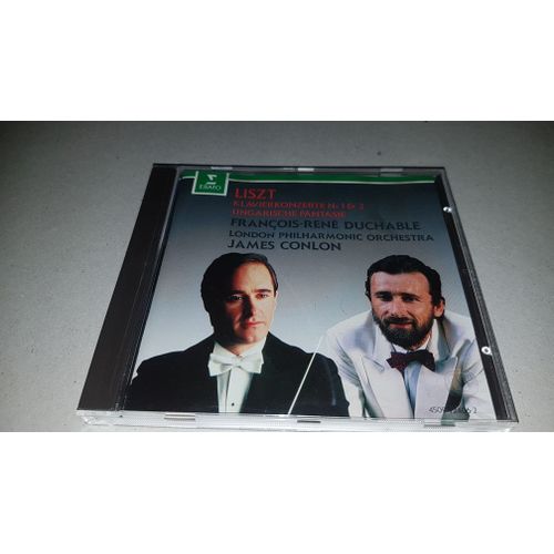 Franz Liszt (1811-1886) : Concerto Pour Piano Et Orchestre N°1 En Mi Bémol Majeur Concerto Pour Piano N°2 En La Majeur Fantaisie Hongroise Par François-René Duchable Piano London Dir James Conlon 