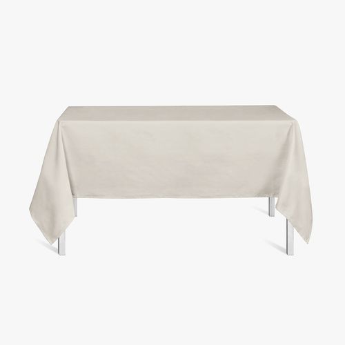 Nappe Rectangulaire Coton 140x240 Uni Blanc
