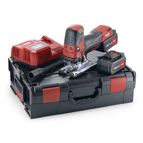 Scie sauteuse 18V JS 18.0-EC/5.0 Set FLEX - 2 batteries + chargeur + coffret + accessoires - 489778