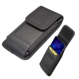 Étui Housse Ceinture Avec Porte-Cartes Cuir Et Nylon Verticale Pour Iphone 6 [4.7] - Noir