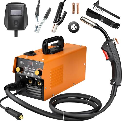 Poste à Souder MIG sans Gas 140A 230V, Poste de Soudage Portable, 3 en 1 Poste MIG Flux, ARC MMA, Lift TIG, IGBT Inverter, IP 21S