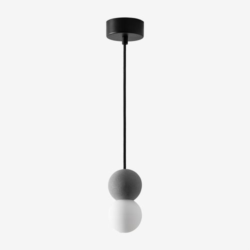 Plafonnier Bublik En Ciment Gris Anthracite