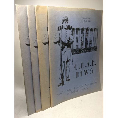 Chab News (Confederate Historical Association Of Belgium A.S.B.L.) - Volume Xiii N°1 + 2 + 3 (Spécial Canada) + 4 Année 1985