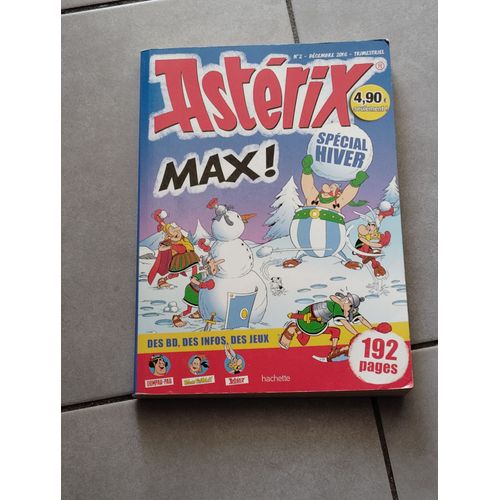 Asterix Max Numero 2 Decembre 2016 Trimestriel Special Hiver Bd, Jeux Infos 192 Pages