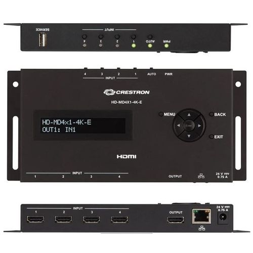 Crestron HD-MD4X1-4K-E 4x1 4K HDMI Switcher