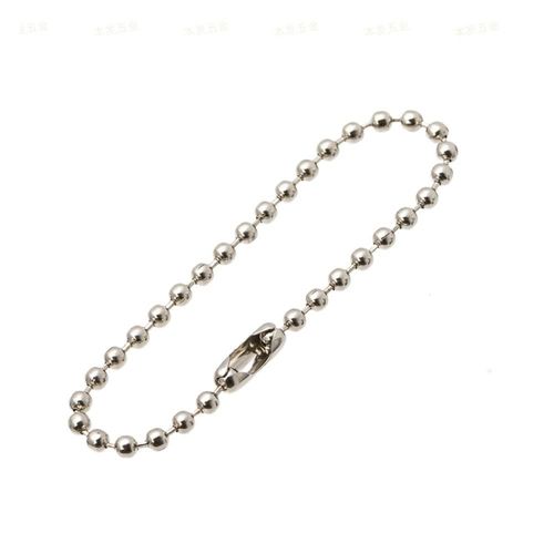 Chaîne à billes avec cadenas, paquet de 10 Argent 12 cm