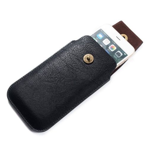 Étui En Cuir Verticale Housse Ceinture Avec Fermeture Magnetique Pour Oneplus 5t - Noir