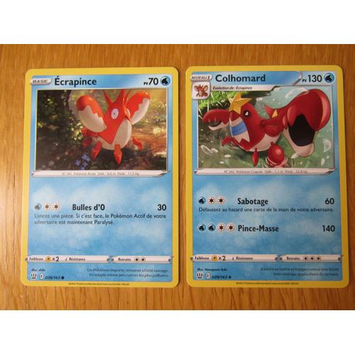 Ecrapince 038/163 + Colhomard 039/16 - Styles De Combat