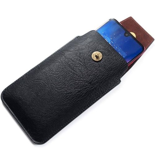 Étui En Cuir Verticale Housse Ceinture Avec Fermeture Magnetique Pour Sony Xperia Xa2 Ultra - Noir
