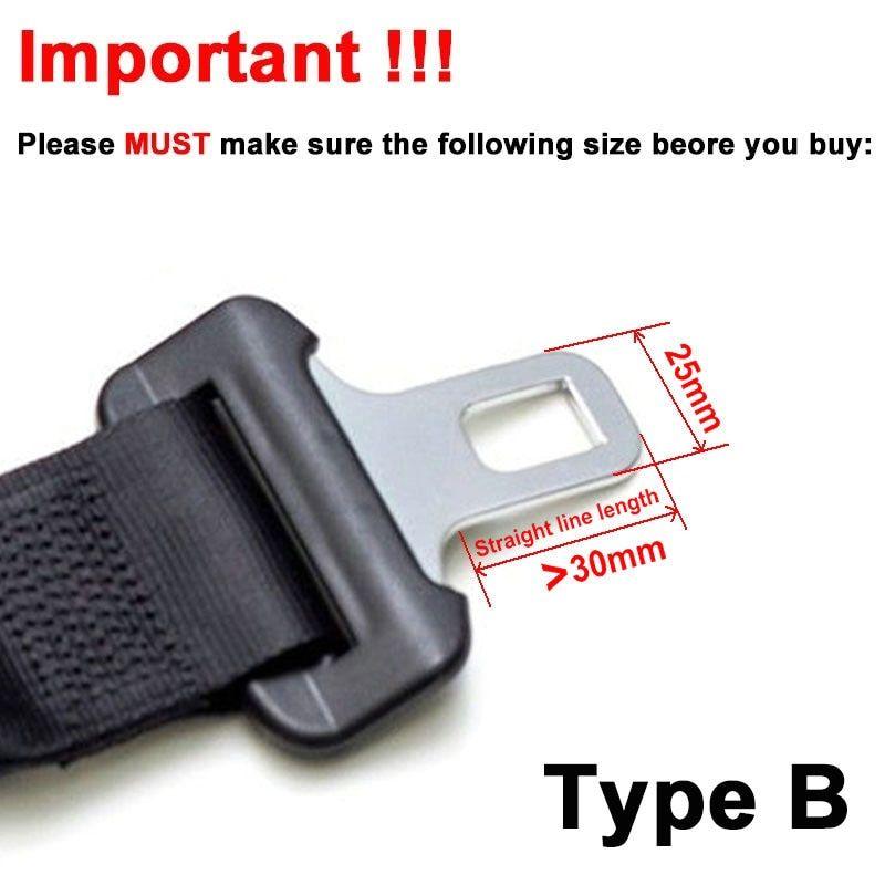 Rallonge rigide pour ceinture de sécurité de 12,7 cm, largeur de languette  en métal de 2,2 cm (type A), certification de sécurité E-Mark – Boucle et