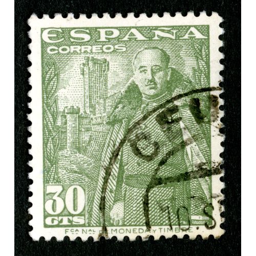 Timbre Oblitéré Espana Correos, Fca Nal De Moneda Y Timbre, 30 Cts