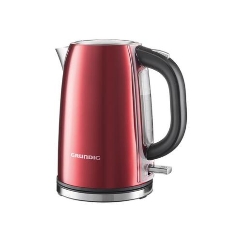 Grundig Red Sense WK 6330 - Bouilloire - 1.7 litres - 3 kWatt - Rouge métallique/inox