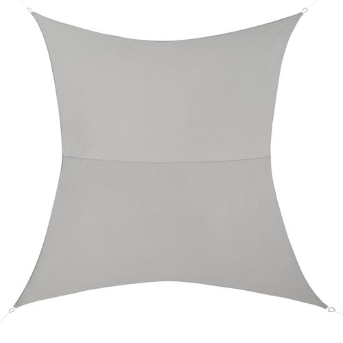 Voile Toile D'ombrage Toile De Protection Polyester Polyuréthane 3 X 4 M Gris Clair Helloshop26 03_0004599