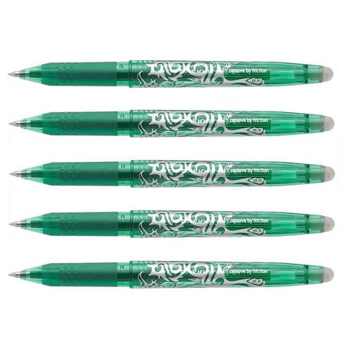 Pilot Lot De 5 Stylos Roller Frixion Ball 05 Pointe Fine Vert