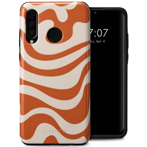 Selencia Coque Arrière Vivid Huawei P30 Lite Dream Swirl Orange