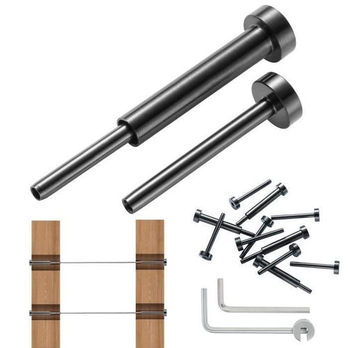 Garde-Corps En Câble - Vevor - Acier Inoxydable T316,Lot De 20,Pour Poteau Bois/Métal Garde-Corps De Câble,Argent