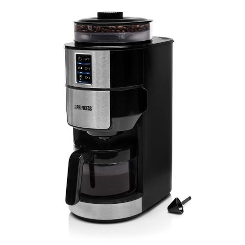 Cafetière Électrique De 0,75l Avec Broyeur Intégré 750w Gris Noir