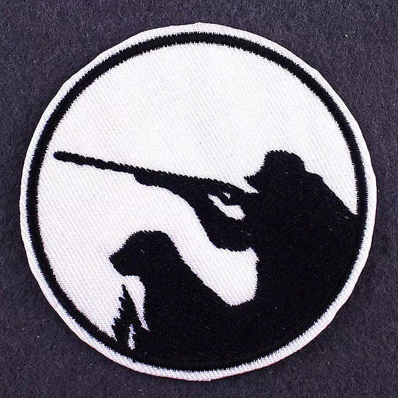 Patch brodé écusson thermocollant wild boar chasse, sanglier, chasseur