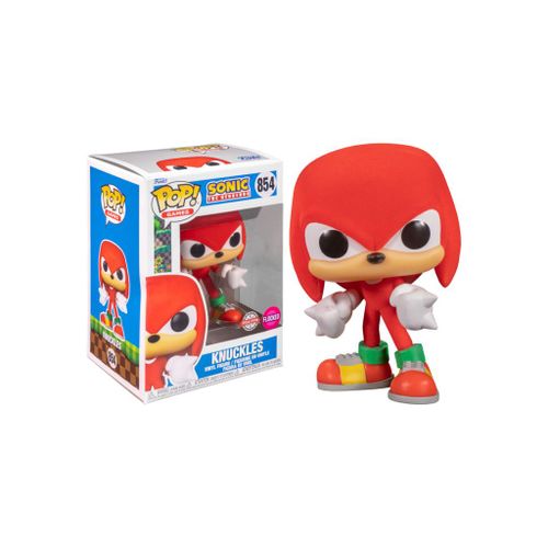 Figurine Funko Pop Knuckles / Sonic / Funko Pop Games #854 - Exclusive Special Edition - Flocked