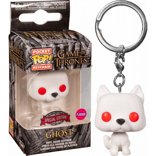 Porte-Clé Ghost / Game Of Thrones / Funko Pocket Pop - Flocked