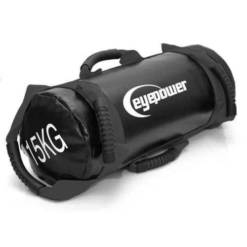 3,75-15 Kg Power Bag De Musculation 18x50cm Sac De Sable Sandbag Noir