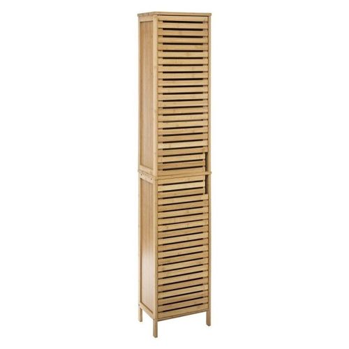 Colonne Salle Bain 2 Portes Bambou Sicela - Bambou