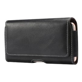 Étui Housse En Cuir Horizontal Avec Boucle De Ceinture De Nouvelle Conception Pour Iphone 6 [4.7] - Noir