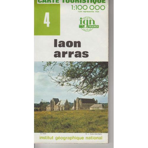 Carte Ign 1:100 000 Laon Arras 4