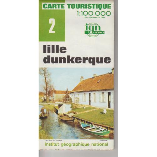 Carte Ign 1:100 000 Lille Dunkerque 2