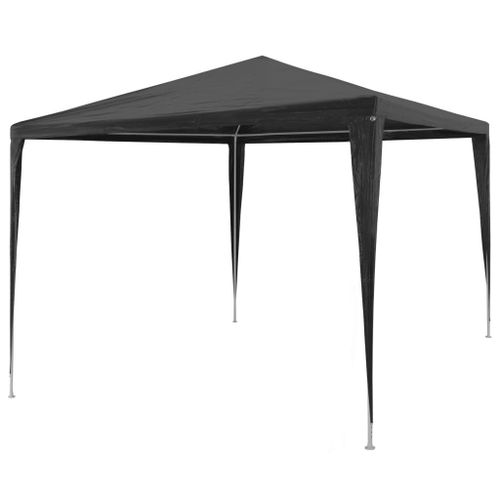 Vidaxl Tente De Réception 3 X 3 M Pe Anthracite