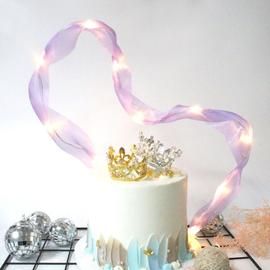 Led Avec Ruban Decoration De Gateau Pour Fille Garcon Joyeux Anniversaire Gateau Topper Fete Decoration Fournitures Gateau Decoration Outil 4 Couleurs Rakuten