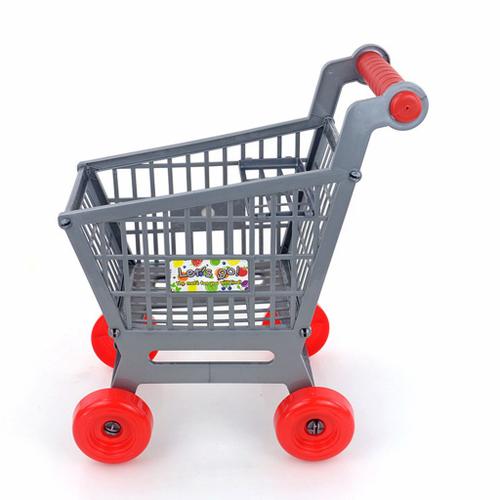 MagiDeal Miniature Supermarché Shopping Panier Chariot à Main Enfants Jeu De Rôle Jouet Semblant 