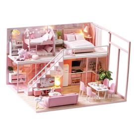 Maison de poupée Miniature, Kit de bricolage avec accessoires de meubles  pour enfants et adultes