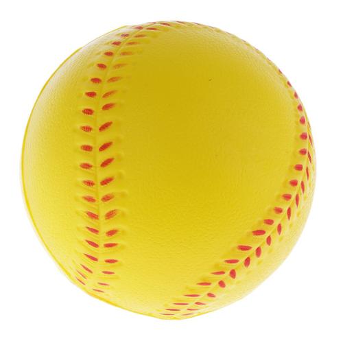 Balle de baseball en mousse jaune –