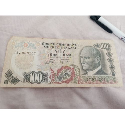 Billet 100 Livres Turquie