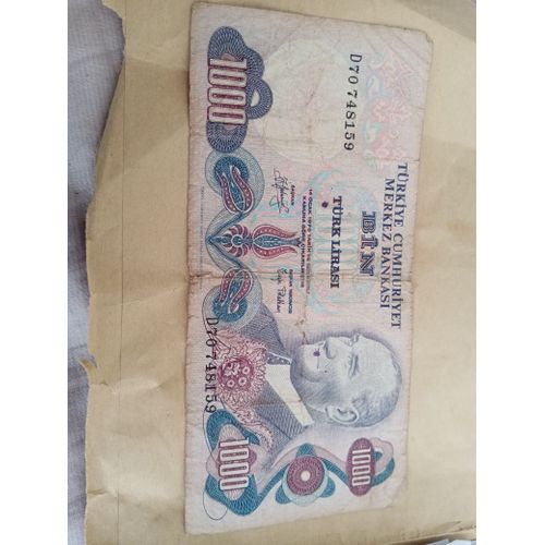 Billet 1000 Livres Turquie