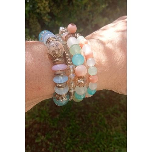 Set De 4 Bracelets Pierres Diverses